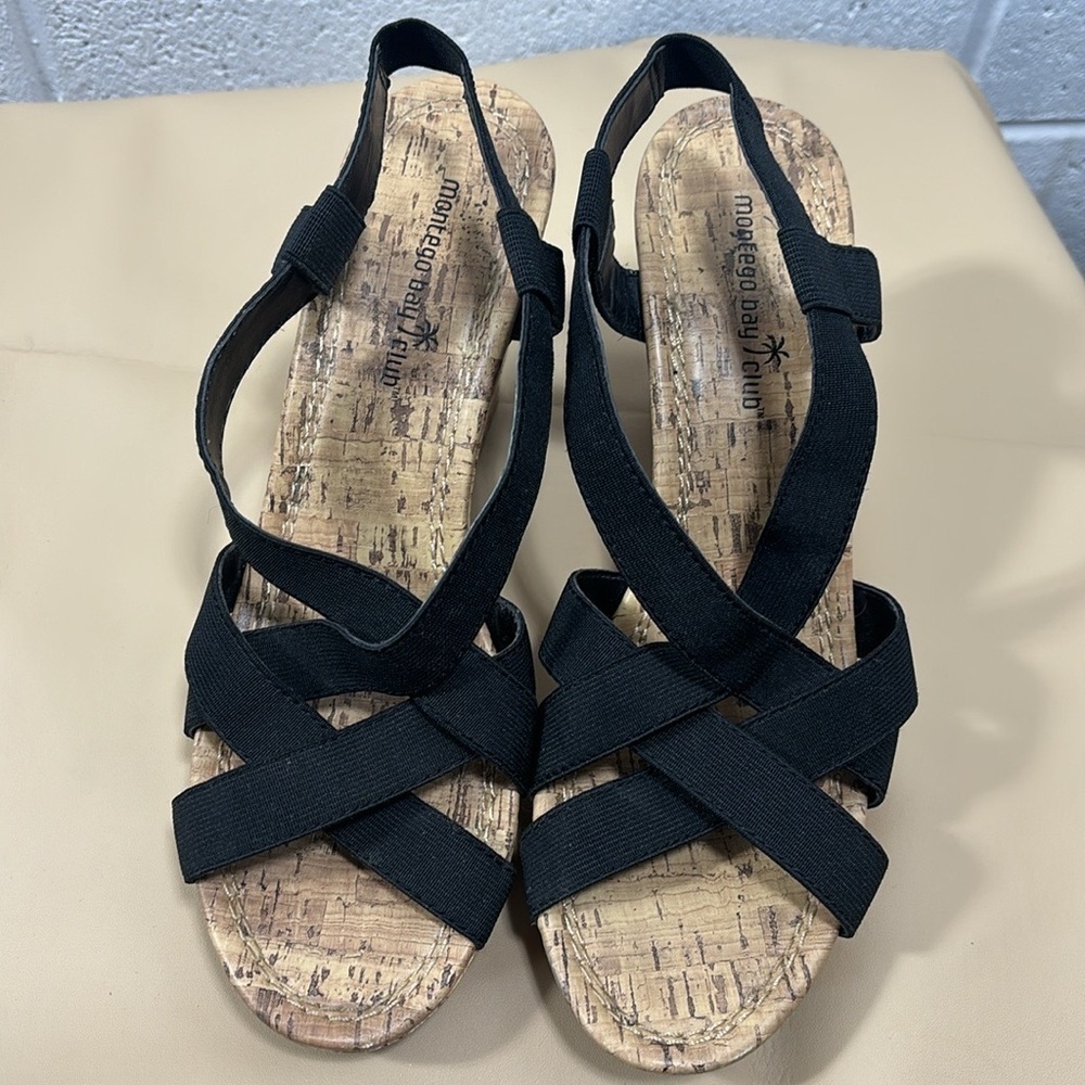 Black wedge heels - Picture 2 of 8